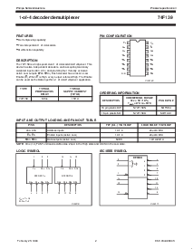 浏览型号N74F139D的Datasheet PDF文件第2页