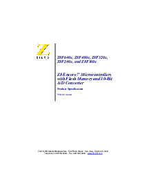 浏览型号Z8ENCORE000ZCO的Datasheet PDF文件第1页