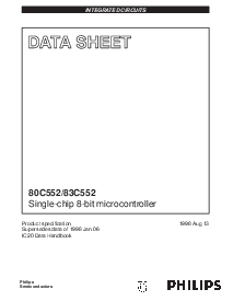 浏览型号P80C552EBA的Datasheet PDF文件第1页