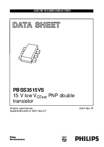 浏览型号PBSS3515VS的Datasheet PDF文件第1页