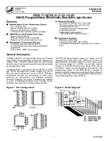 浏览型号PEEL18CV8P-10的Datasheet PDF文件第1页