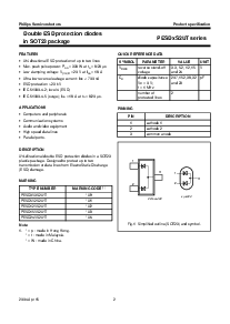 浏览型号PESD3V3S2UT的Datasheet PDF文件第2页