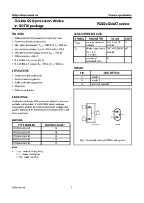 浏览型号PESD5V0S2UAT的Datasheet PDF文件第2页