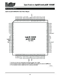 浏览型号PLSI1032E-125LJ的Datasheet PDF文件第14页