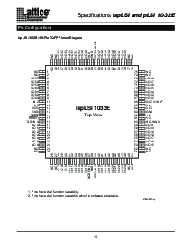 浏览型号PLSI1032E-125LJ的Datasheet PDF文件第15页