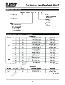 浏览型号PLSI1032E-125LJ的Datasheet PDF文件第16页