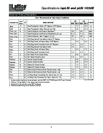 浏览型号PLSI1032E-125LJ的Datasheet PDF文件第5页