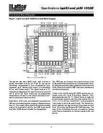 浏览型号pLSI1032E-125LJ的Datasheet PDF文件第2页