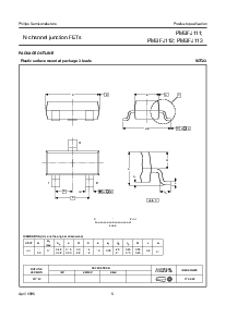 浏览型号PMBFJ113的Datasheet PDF文件第5页