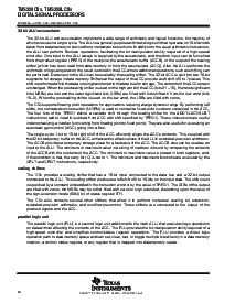 浏览型号TMS320C50PQ80的Datasheet PDF文件第20页