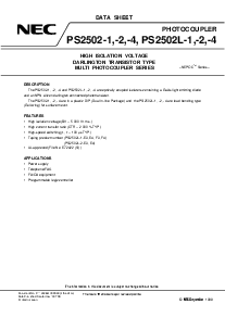 浏览型号PS2502L-4的Datasheet PDF文件第1页