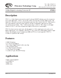 浏览型号PT8211的Datasheet PDF文件第1页