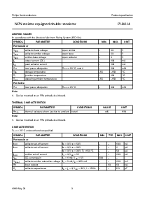 浏览型号PUMH4的Datasheet PDF文件第3页