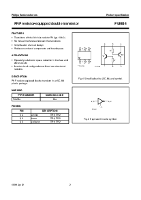 浏览型号PUMB4的Datasheet PDF文件第2页