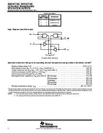 浏览型号SN74HCT245PWLE的Datasheet PDF文件第2页