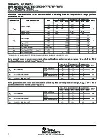 浏览型号SN74AHC74PWLE的Datasheet PDF文件第4页