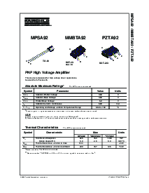 浏览型号PZTA92的Datasheet PDF文件第1页