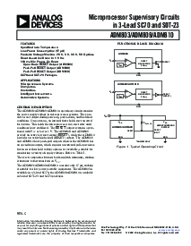 浏览型号ADM809RAKS-REEL-7的Datasheet PDF文件第1页