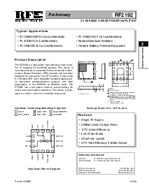 浏览型号RF2192的Datasheet PDF文件第1页