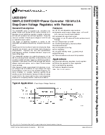 浏览型号LM2593HVS-5.0的Datasheet PDF文件第1页