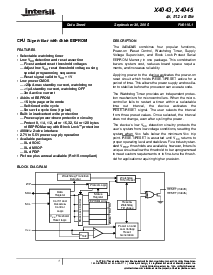 浏览型号X4043S8-2.7的Datasheet PDF文件第1页