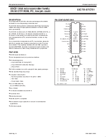 浏览型号S87C751-1A28的Datasheet PDF文件第2页