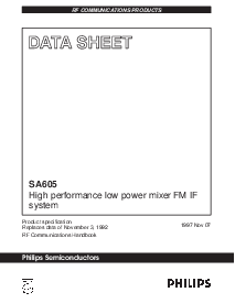 浏览型号SA605D的Datasheet PDF文件第1页