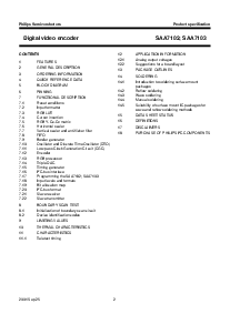 浏览型号SAA7102H的Datasheet PDF文件第2页