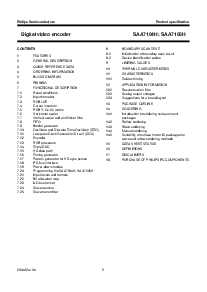 浏览型号SAA7105H的Datasheet PDF文件第2页