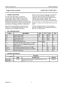 浏览型号SAA7105H的Datasheet PDF文件第4页