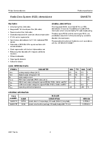 浏览型号SAA6579的Datasheet PDF文件第2页