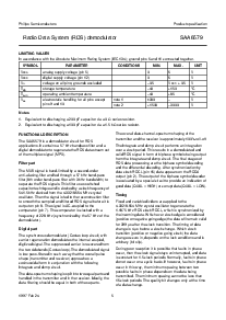 浏览型号SAA6579T的Datasheet PDF文件第5页