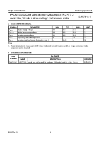 浏览型号SAA7114H的Datasheet PDF文件第5页