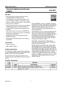 浏览型号SAA7283ZP的Datasheet PDF文件第2页