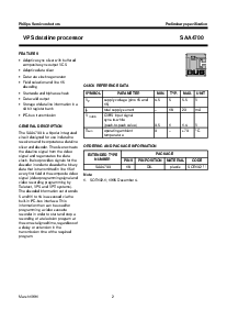 浏览型号SAA4700的Datasheet PDF文件第2页