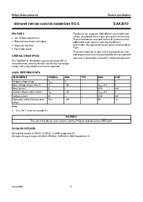 浏览型号SAA3010的Datasheet PDF文件第2页