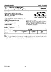 浏览型号SAA2032的Datasheet PDF文件第2页