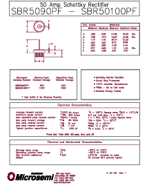 浏览型号SBR50100PF的Datasheet PDF文件第1页