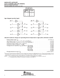 浏览型号SN74HC244NSR的Datasheet PDF文件第2页