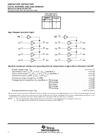 浏览型号SN74HCT244NSR的Datasheet PDF文件第2页