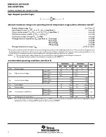 浏览型号SN74HC04PWR的Datasheet PDF文件第2页