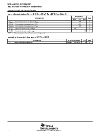 浏览型号SN74AHC14PWR的Datasheet PDF文件第4页
