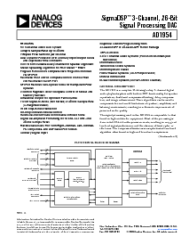浏览型号AD1954YST的Datasheet PDF文件第1页