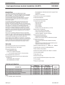 浏览型号SCC2692AE1N40的Datasheet PDF文件第2页