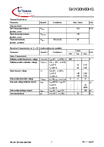浏览型号SKW30N60HS的Datasheet PDF文件第2页