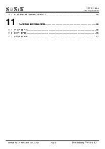 浏览型号SN8P2501A的Datasheet PDF文件第6页