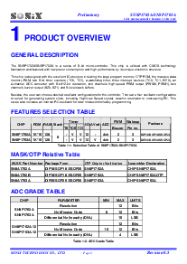 浏览型号SN8P1700A的Datasheet PDF文件第8页