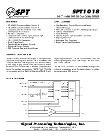 浏览型号SPT1018的Datasheet PDF文件第1页