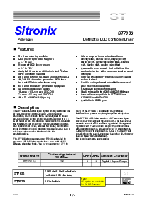 浏览型号ST7036的Datasheet PDF文件第1页