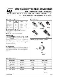 浏览型号STW21NM50N的Datasheet PDF文件第1页